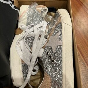 Vintage Havana Silver and Tan Sneakers